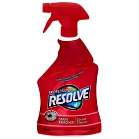Resolve 97402 Stain Remover Carpet Cleaner 32 Fl Oz Trigger Bottle, Amber, Liquid - 12/CS