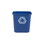 Rubbermaid Commercial FG295673BLUE Utility Wastebasket 14.5" x 10.5" x 15", 28 Quart Capacity, Blue, Resin, Medium, Recycling - 1EA, Price/EA