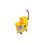 Rubbermaid Commercial FG748000YEL WaveBrake Mop Bucket and Side Press Wringer 20.31" x 16.63" x 23.5", 26 Quart Capacity, Yellow, Plastic, Handle Steel, Price/EA