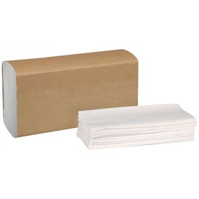 Tork USA MB540A Hand Towel 1-Ply, White, 9.1" W x 9.5" L Multi-Fold, (4000 per Carton)