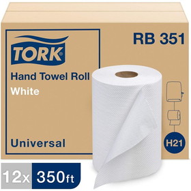 Tork RB351 Universal Quality Hand Towel Roll -7.9" x 350' - 1.8" Core (12/CS)