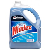 Windex 696503 Glass Cleaner 3.78 Liter, Blue, Liquid, with Ammonia-D (4 per Case)