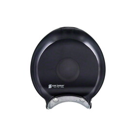 San Jamar R2000TBK Classic Single 9" Jumbo Bath Tissue Dispenser Black Pearl 1/EA