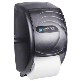 San Jamar R3590TBK Oceans Duett Standard Bath Tissue Dispenser Black Pearl 1/CS