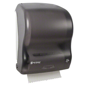 San Jamar T7400TBK Dispenser Roll Towel Mechanical Auto-Cut 8" Wide 1.5" Core Diameter 14.5" X 12 3/8" X 9 1/8"