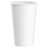 Solo 316W-2050 Hot Drink Cup 16 Oz, White, Single Sided Poly Paper, Perfect Pak, (1000 per Case)