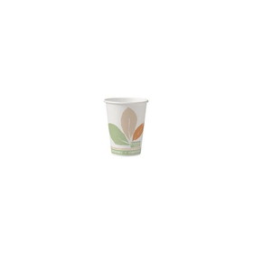 Solo 412PLN-J7234 Bare 12 Oz, Single Sided Polylactic Acid Paper, Eco-Forward, Hot Drink Cup (1000 per Case)