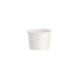 Solo HS4125-2050 Flexstyle White Paper Food Container - 12 oz. Squat 500/cs