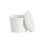 Solo KHSB12A-2050 Flexstyle White Food Container/Lid Combo - 12 oz. Squat, Price/Case