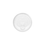 Solo LK316W-0007 Travelock Hot Drink Cup Lid 3.7" x 0.9", White, Polystyrene, Dome, Sip Hole, Reclosable, (1000/CS)