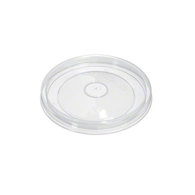 Solo LPH416R-0090 Clear Recessed High-Heat Vented PP Lid - Fits 8/12/16 oz. (500/CS)
