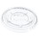 Solo PL100N Ultra Clear Portion Container Lid 1.9" x 0.2", Clear, Polyethylene Terephthalate, Flat Top, Recyclable, No Slot, Lid for P075SN/P100N/P101M Portion Container (2500 per Case), Price/Case