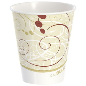 Solo RP12SP-J8000 Cold Drink Cup 12 Oz, Double Sided Poly Paper, Symphony, (2000 per Case)