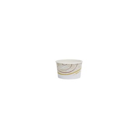 Solo S605T-J8000 Food Container 5 Oz, 2.8" Base/3.4" Top x 2", Double Sided Poly Paper, Squat, Symphony, (1000 per Case)