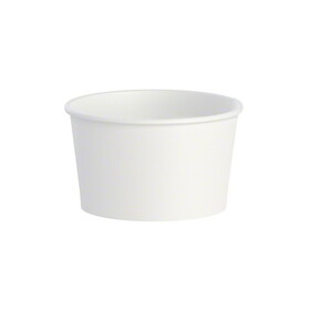 Solo S605T-W Paper Food Container Hot/Cold 5 OZ. White 1000/CS