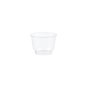 Solo SD8-0090 SoloServe Sundae Cup 8 Oz, Clear, Polyethylene Terephthalate, Recyclable, Attractive, Fluted, (1000 per Case)