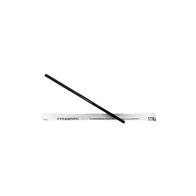StrawFish 6237094-B Wrapped 8mm Jumbo Straw - 10.25", Black 10/500/CS
