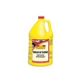 Simoniz W4210004 Wash N Shine Vehicle Detergent 1 Gallon Can, Yellow to Green, Liquid, (4/CS)