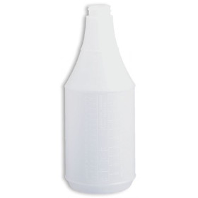 Tolco 120119 Trigger Sprayer Bottle 7-1/4 to 8" L Dip Tube, 24 Oz, Natural High Density Polyethylene, Round, Tapered Neck