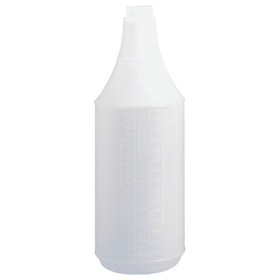 Tolco 120125 Trigger Sprayer Bottle 9-1/4 to 9-1/2" L Dip Tube, 32 Oz, Natural High Density Polyethylene, Round, Tapered Neck