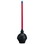 Tolco 280174 Toilet Plunger 17" L, Black/Red, Plastic, Heavy Duty, with Large Extended Rubber Cup (24 per Case), Price/EA