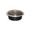 KariOut MaxSeal MC0750B Plastic Container Microwaveable Combined Black/Clear Lid 7" Round Deep 32 OZ, 150/CS