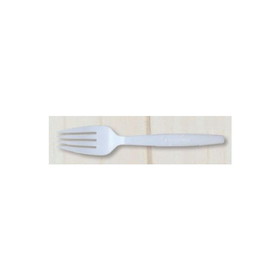 Green Wave FORK-WHTM Assorted Cutlery Fork Bulk Pearl White, Corn Starch, Mid-Size, (1000 per Case)