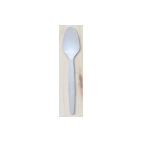 Green Wave SPOON-WHT Assorted Cutlery Spoon Bulk Pearl White, Corn Starch, Full-Size, (1000 per Case)