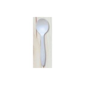Green Wave SSPOON-WHT Assorted Cutlery Soup Spoon Bulk Pearl White, Corn Starch, Full-Size, (1000 per Case)
