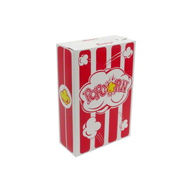 WestRock STK 4A Popcorn Carton - 2.3 oz., Automatic - 5 5/8" x 2 1/2" x 8 &#189;" - 250/CS