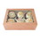 Cake Craft Group BUN-104260 The Cake Decorating Co. Luxury Satin Rose Gold Cupcake Box - Holds 4 - Size: Holds 4