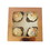 Cake Craft Group BUN-104260 The Cake Decorating Co. Luxury Satin Rose Gold Cupcake Box - Holds 4 - Size: Holds 4