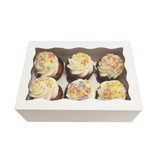 Cake Craft Group 104269 Luxury Satin White Cupcake Box