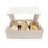 Cake Craft Group BUN-104271 The Cake Decorating Co. Luxury Satin White Cupcake Box - Holds 1 - Size: Holds 1