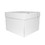 Cake Craft Group BUN-106569 The Cake Decorating Co. 10&quot; Extra Deep Corrugated White Cube Cake Box - Size: 10&quot;