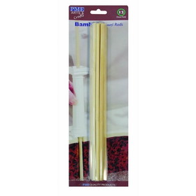 Cake Craft Group P-12890 Bamboo Wooden Dowels - Pack of 12