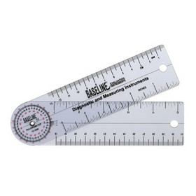 Plastic Angle Rule Goniometer 7"  360 Degrees