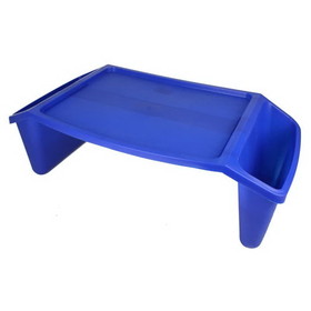 Bed Tray W/Side Pockets Blue Blue