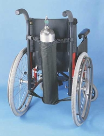 Wheelchair Oxygen Bag Black 27"L x 5" Diameter