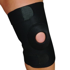 Blue Jay Adj Knee Support Open Patella Design Black Lg/Xlg