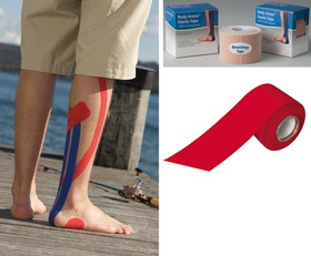 Complete Supplies Kinesiology Tape, 2" x 15ft Red