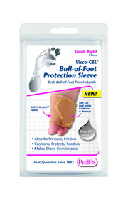 Visco-Gel Ball-Of-Foot Protection Sleeve Large Right