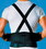 9" Back Belts With Suspenders Black Regular Sportaid
