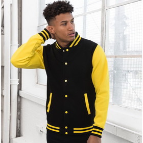 Just Hoods By Awdis JHA043 Letterman Jacket