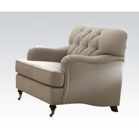 Acme Alianza Chair, Beige Fabric