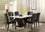 ACME Forbes Dining Table in White Marble & Walnut 72120