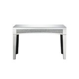 Acme 84678 Nowles Console Table, Mirrored & Faux Stones