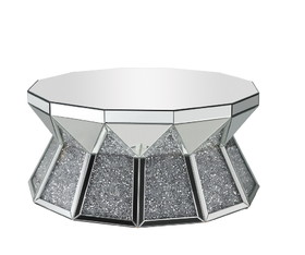 Acme 88060 Noralie Coffee Table, Mirrored & Faux Diamonds