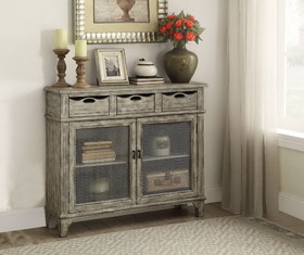 ACME Vernon Console Table in Weathered Gray 90286
