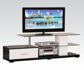 ACME Ivana TV Stand in White & Black 91140